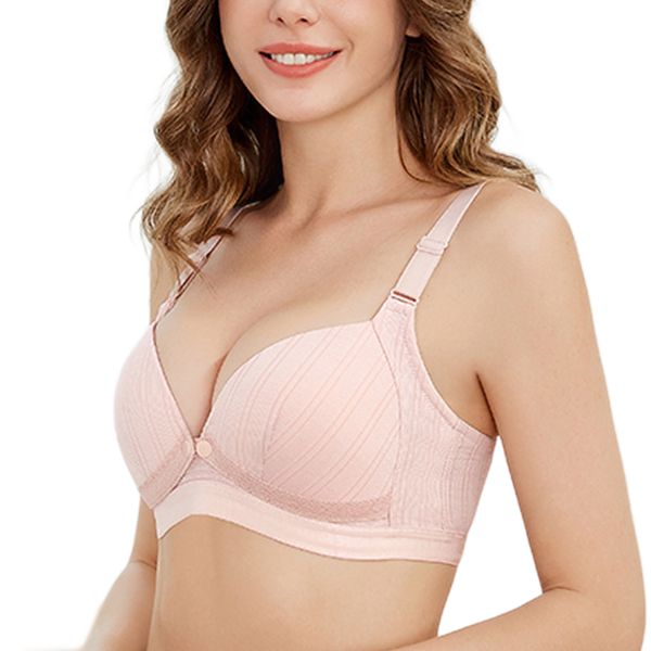 Nursing Bras for Breastfeeding Breathable Front Closure Full Support Bras
