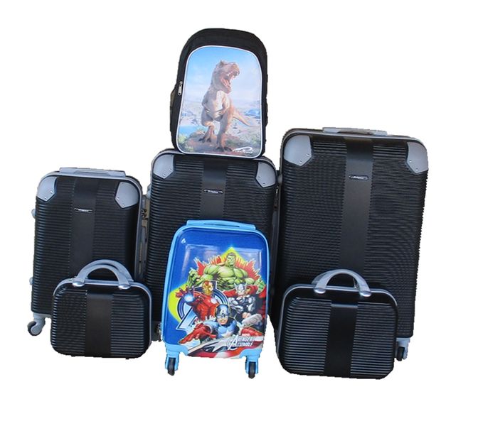5-Piece ABS Trolley Case Luggage Set with Kids Cartoon Avengers trolley