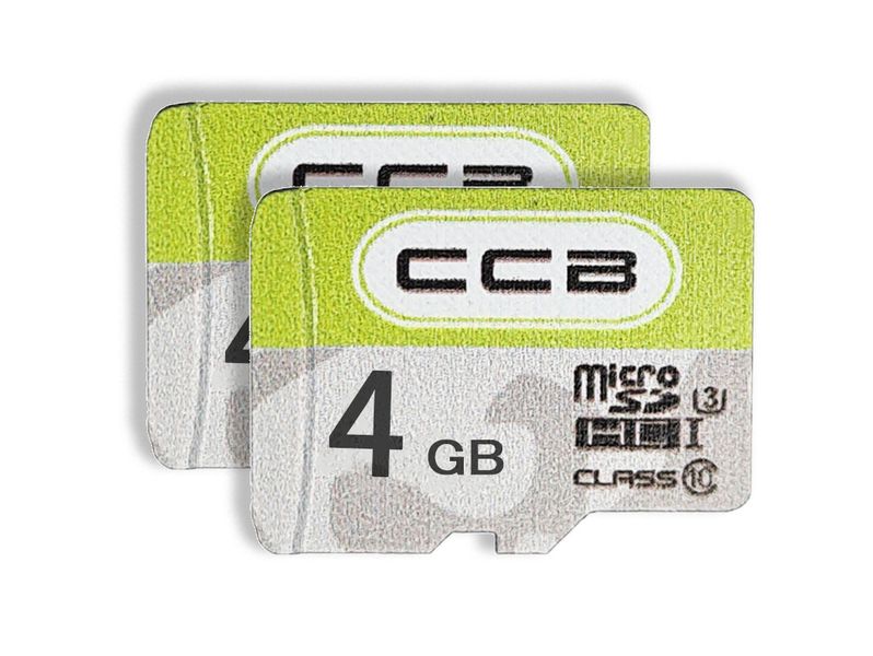 CCB 4GB SD Card 79mbps, High Speed TF Card_Pack of Two