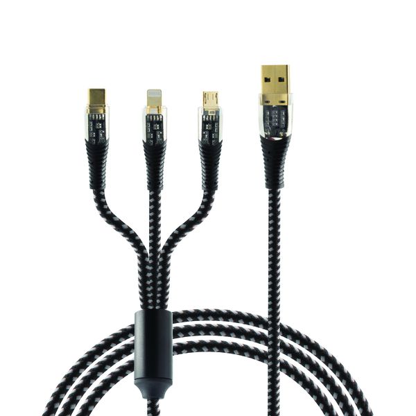 SUPA FLY Circuit Series 3-in-1 Fast Charge Cable 1.2m