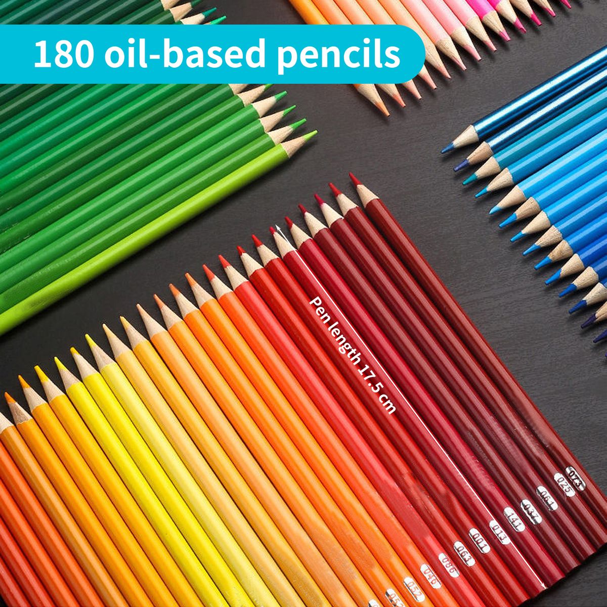 MIkaco Color Drawing Art Pencil Oil-based Colored Pencil Set-180