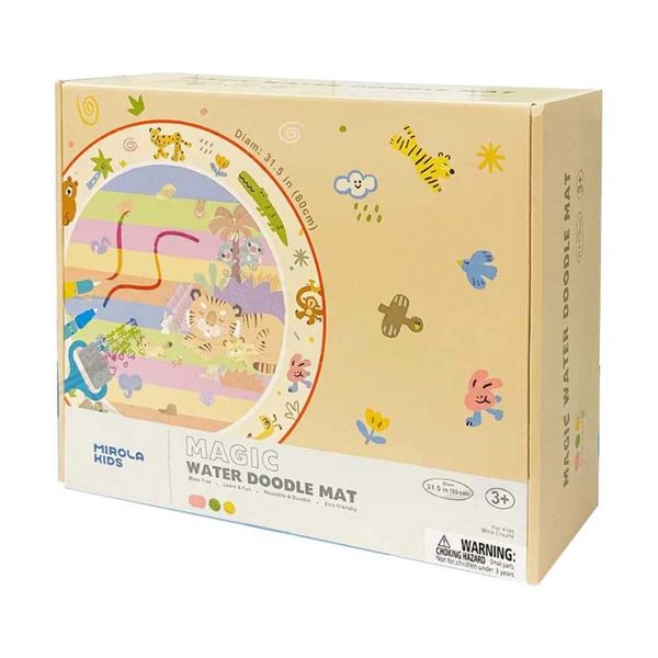 Mirola Kids - Magic Water Doodle Mat: Reusable Mess-Free Painting Activity