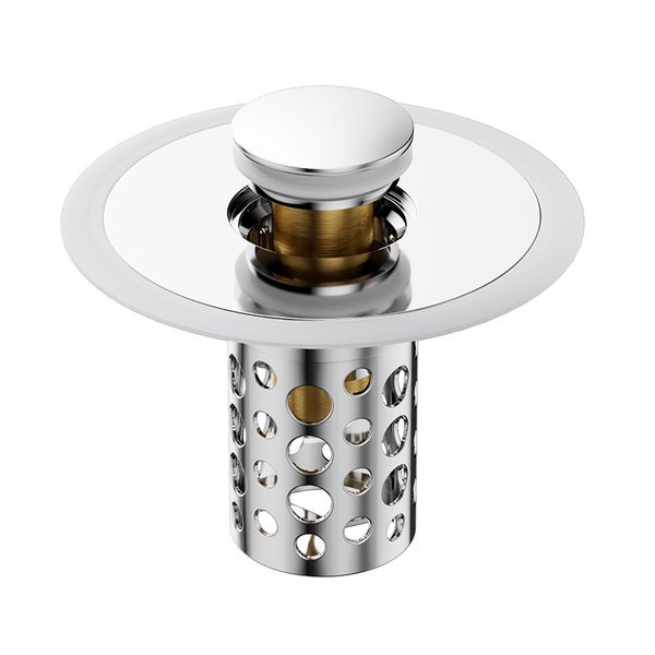 Brass Core Stainless Steel Basin Pop-Up Drain , Anti-Clog, Anti-Odor