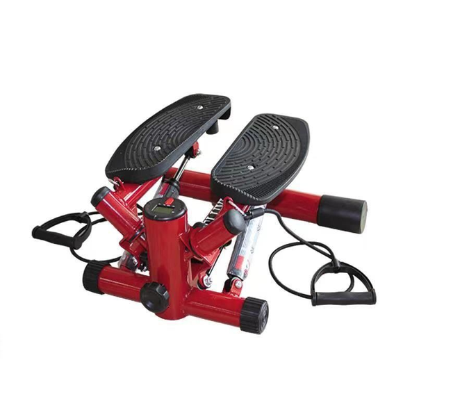 Red Fitness Stepper with Exercise Bands
