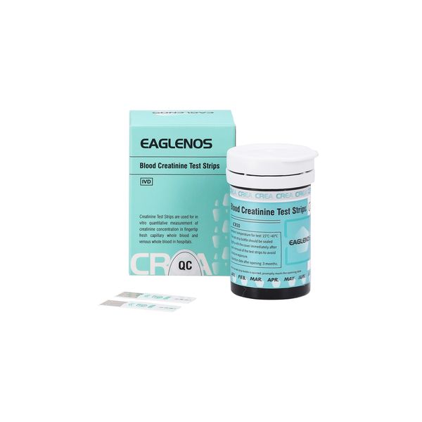 Eaglenos - Creatinine Blood Test Meter Kit with 25 x Creatinine Strips