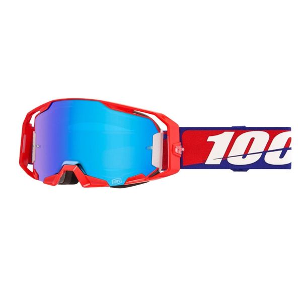 100% ARmatic Best Mirror Blue Lens Goggle