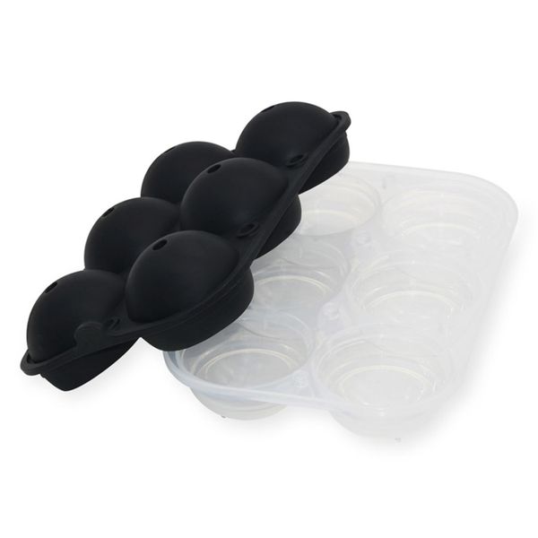 6 x 6cm Large Round Ice Ball Moulds - Ideal for Whiskey Gin Cocktails