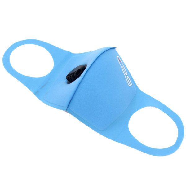 Second Wave ERS Sponge Face Mask with Valve and Replaceable Filter - Blue