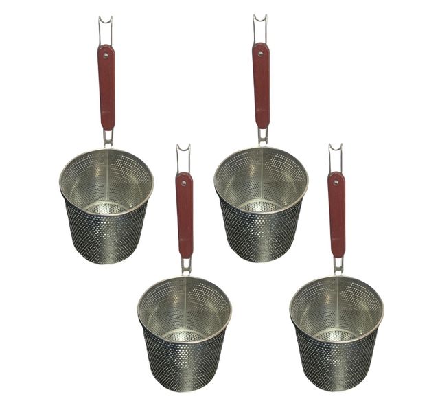 Stainless Steel Noodles Colander 17 CM - 4 Pack