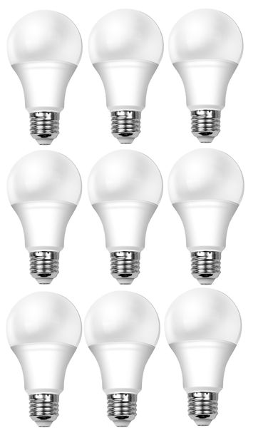 (Pack of 9)10W LED Light Bulb, E27 Base.6500K Daylight. Daily essentials.
