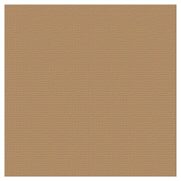 Textured Cardstock 12x12 - Caramel/Cinnamon (216gsm, 10 Sheets)