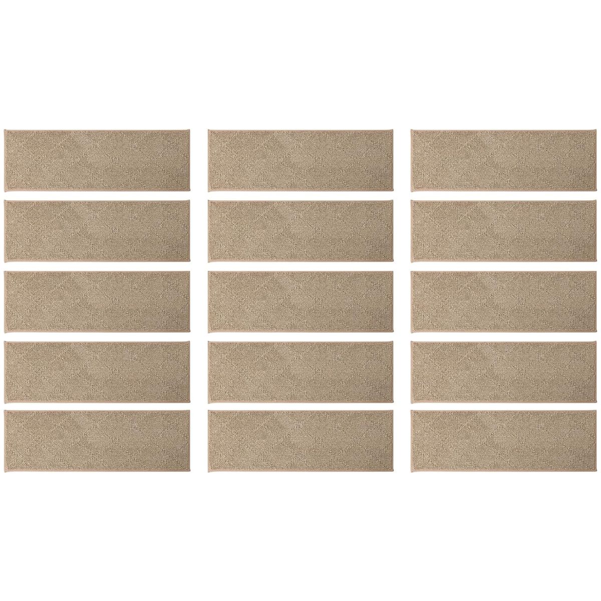 15 Pack Edging Stair Treads Non-Slip Carpet Mat For Wooden Floor ...