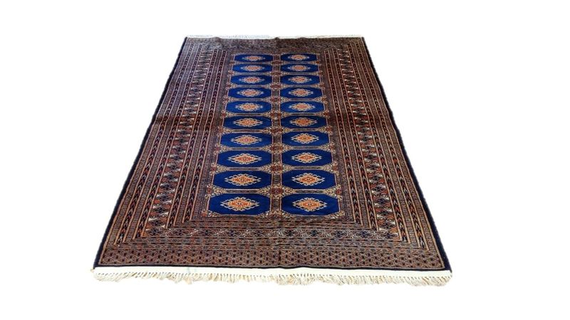 Pakastani Bokhara Carpet 190cm x 125cm Hand Knotted
