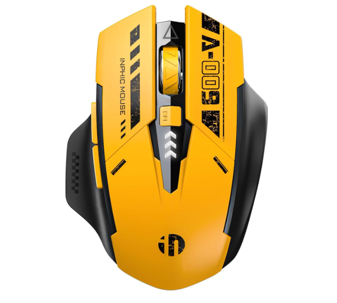 Inphic A9 Wireless Bluetooth Mouse - Silent Rechargeable Multi-Device Mouse