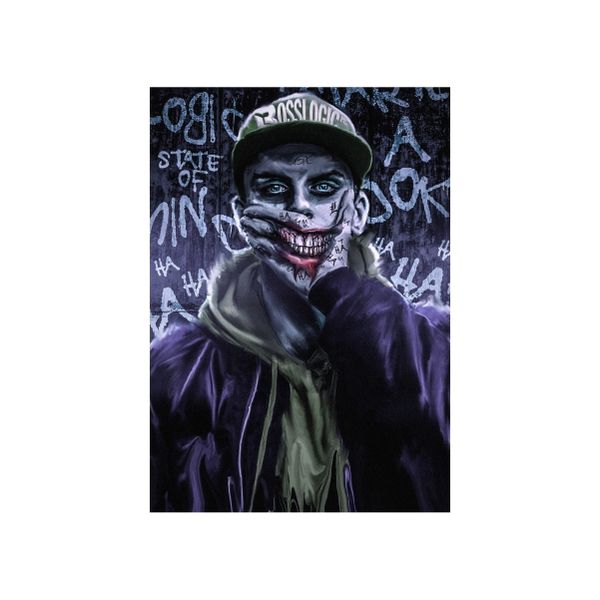 Joker Mouth Abstract - A1 Poster