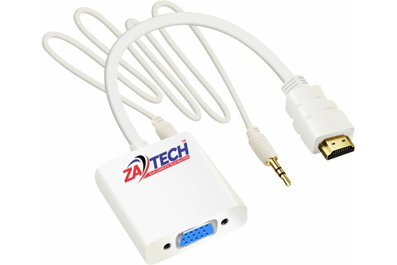 Zatech Professional HDMI to VGA Adapter + Audio Converter