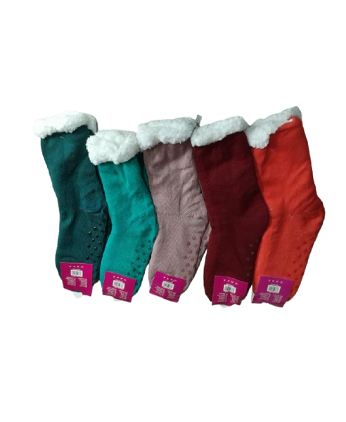Women's House Socks with Non-Slip Sole - 5pairs