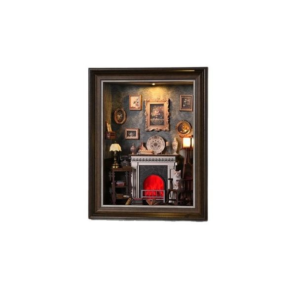 Foyer Entrance Hall Model 3D Creative DIY Toy Holiday Gift Desktop Decor