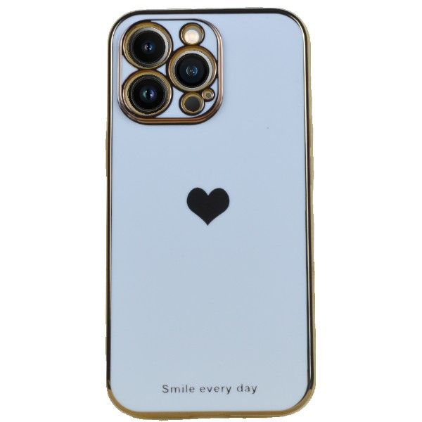 Stylish Heart Print Design Phone Cover - iPhone Compatible - iPhone 13 Pro