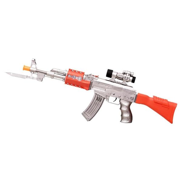 Toy Playing Guns AK-47 with Blade &amp; Cool Flashing Lights &amp; Sounds for Kids