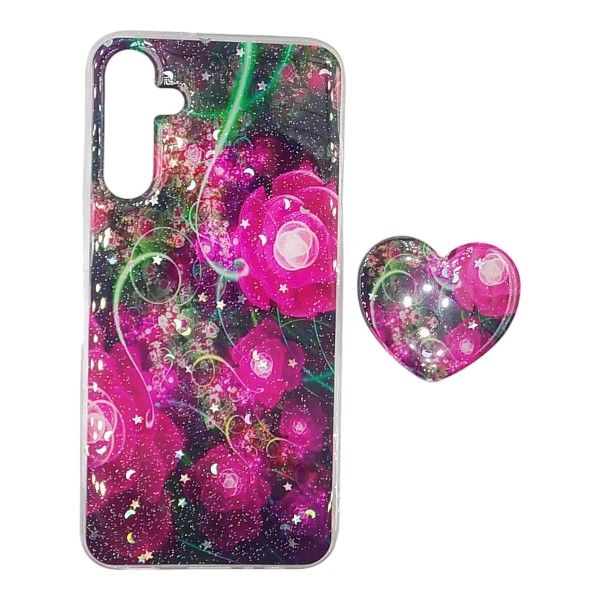 Pop Socket Case compatible with Samsung Galaxy A15
