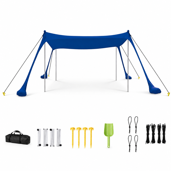 Beach Tent Sun Shelter Pop Up Beach Canopy for Beach, Camping, Picnics