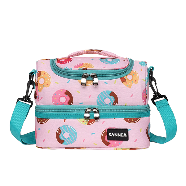 Sannea - Doughnut Insulated Lunch Bag Cooler Bag with Shoulder Strap - 25cm