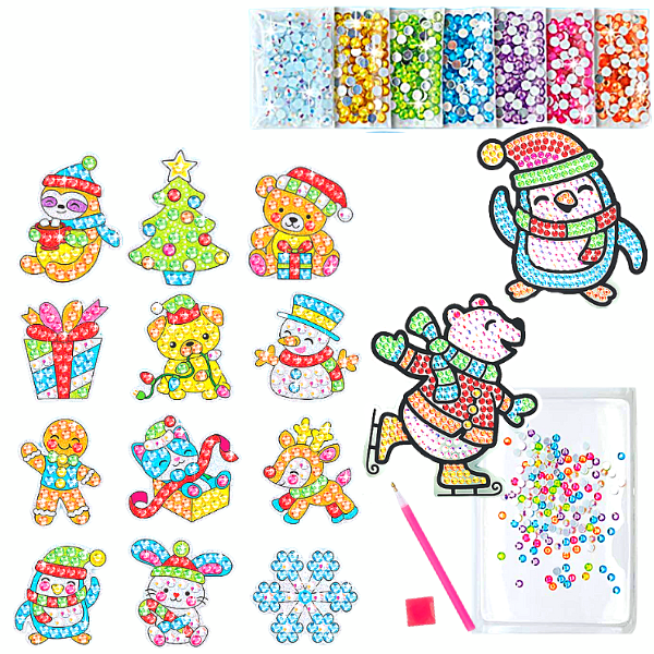 Christmas Fun Diamond Dot Big Gem Kit Stickers & Suncatchers Buy