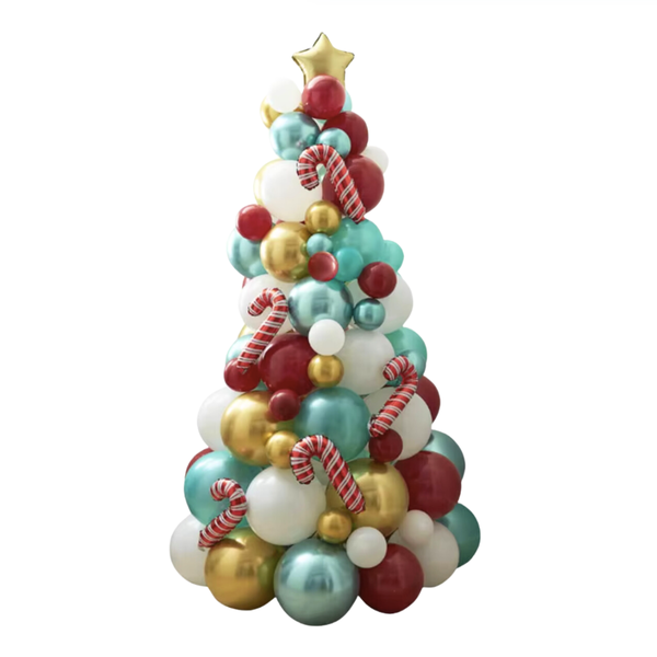 115 Piece DIY Balloon Christmas Tree Set