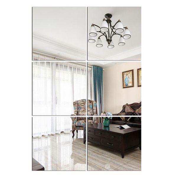 Wall Mirror Tiles Mirror Wall Stickers - Acrylic Mirror Wall Tiles - 30x30cm
