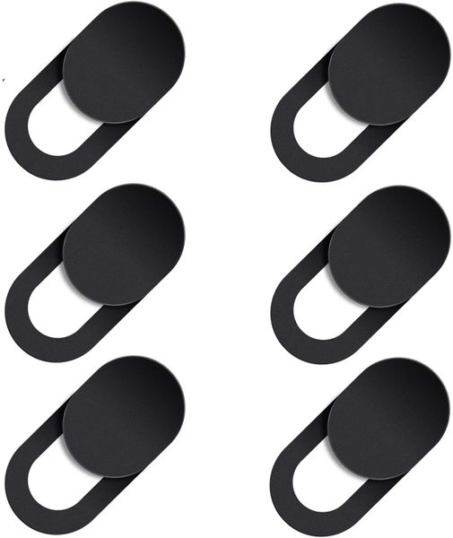 WebCam Cover 6 PCS Ultra-thin Camera Cover for Laptop, Tablet, Phone Black
