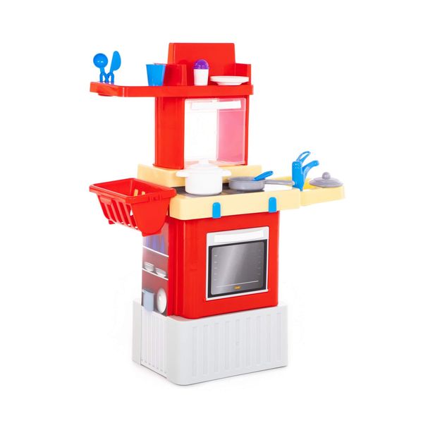 Infinity Red Toy Kitchen Playset with Microwave
