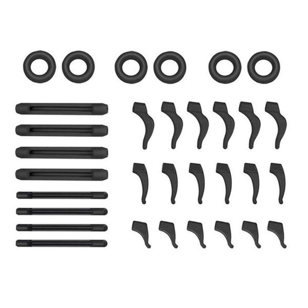16 Pairs of Silicone Glasses Frame Accessories Non-Slip Combination Set