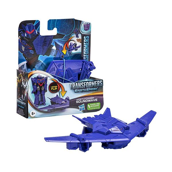 Transformers-10cm Earthspark 1 Step Flip Soundwave