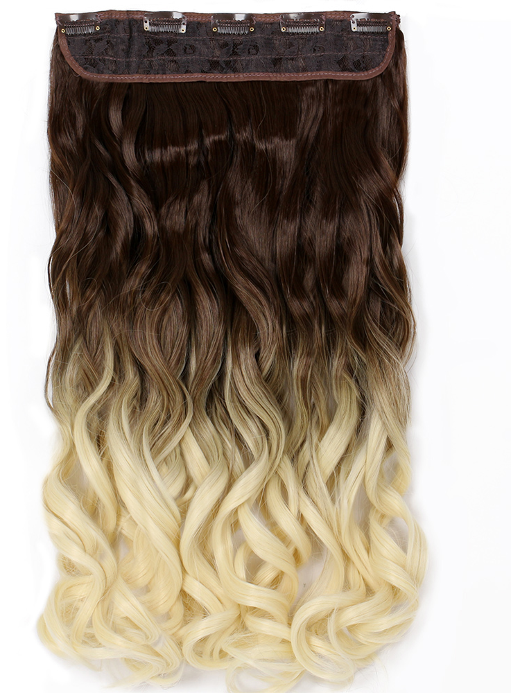 Curly 1Piece Full Head Ombre ClipIn Hair Extensions Buy Online in