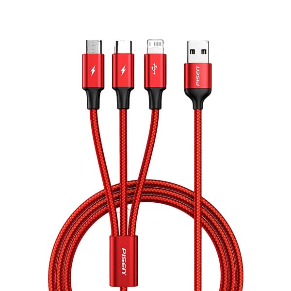 3-In Data Cable Compatible With Apple And Android Phones