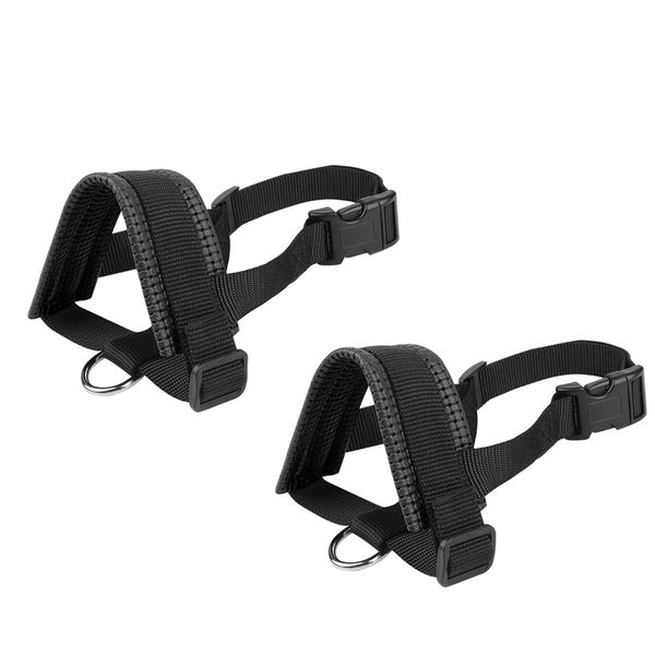 Size XL 2 Pack Dog Muzzle Adjustable Loop Pet Mouth Sleeve Anti-Biting Barking