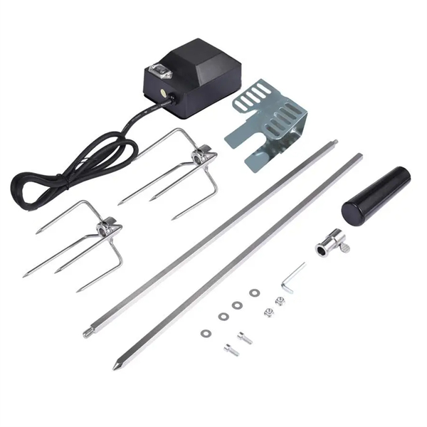 Rotisserie Kit Stainless Steel Automatic Bbq Grill Set Us Plug