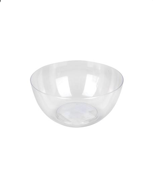 Plastic Clear Salad Bowl (14cm x 6cm Diameter) x 4