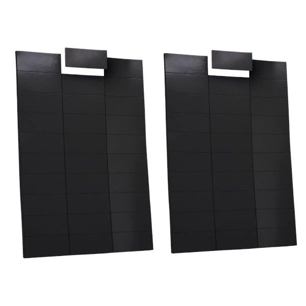 60Pcs Adhesive Backed Magnetic Sheet Set - Black