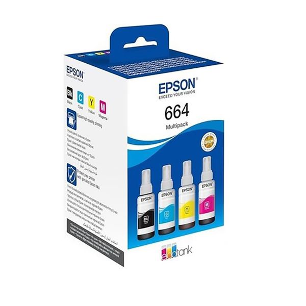 Epson 664 EcoTank 4-colour multipack | Genuine EPSON Ink