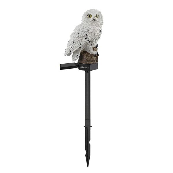 Heartdeco Waterproof LED Owl Solar Garden Stake Light Outdoor Garden Decor