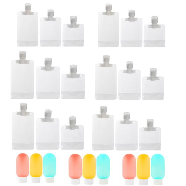 27 PieceS Travel Sorting Bottles Can Be Refilled with Squeeze Bags