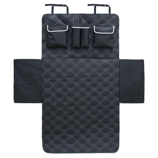Waterproof Dog Car Seat Cover and Boot Protector Mat with Compartments
