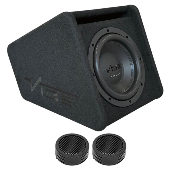Vibe PULSEMIT10-V5 Pulse Series 10" Subwoofer in Enclosure &amp; Evo Tweeters