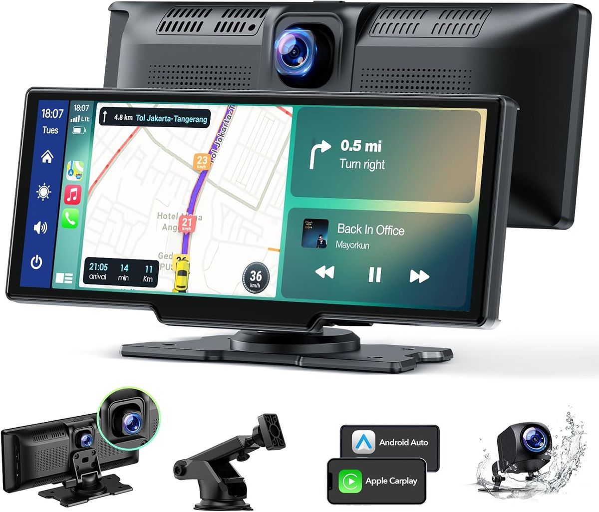 Carplay Screen for Car, 10.26" Wireless Car Play Screen Car Stereo