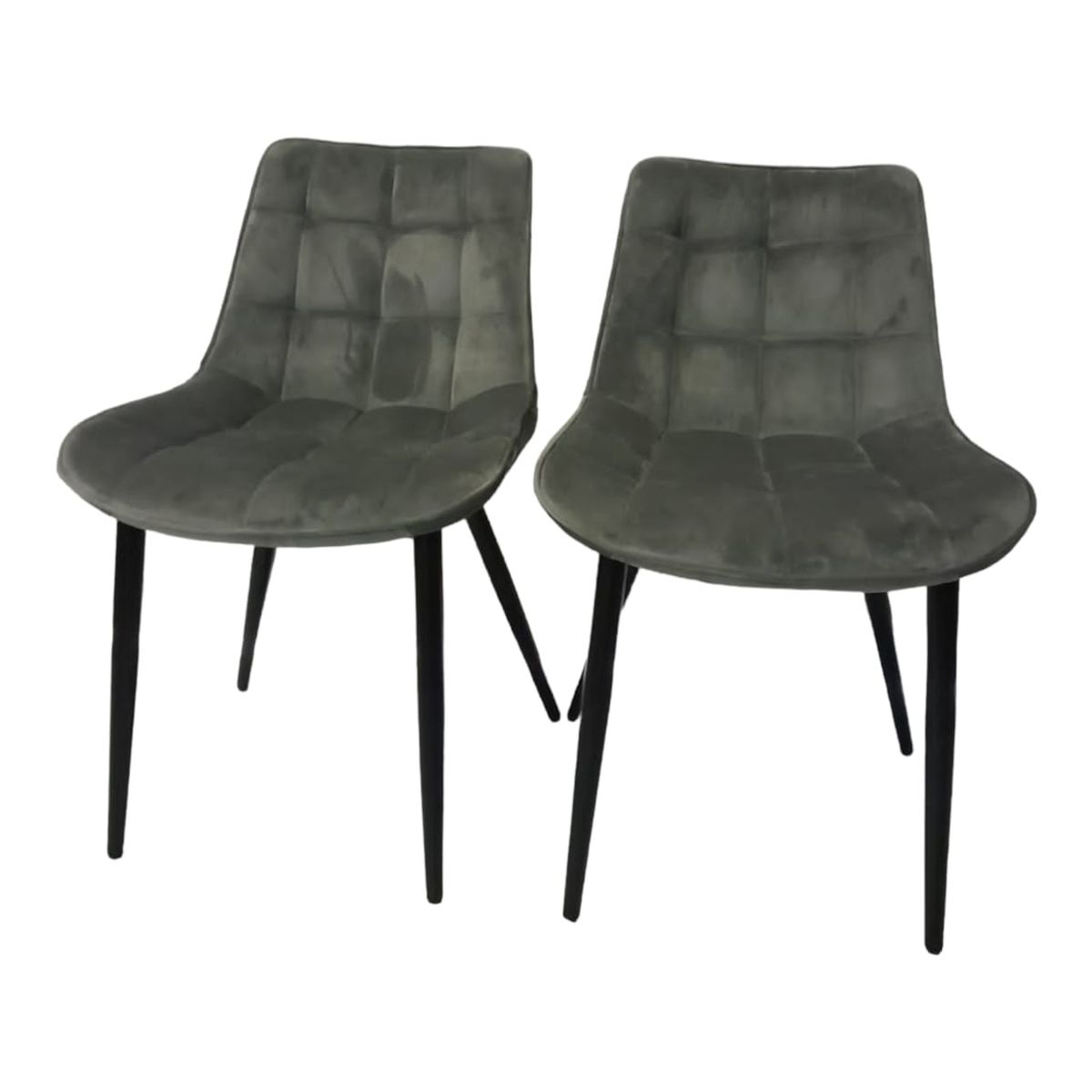 SMTE Stylish Quality Dining Room Chair Set of 2 Grey Shop Today