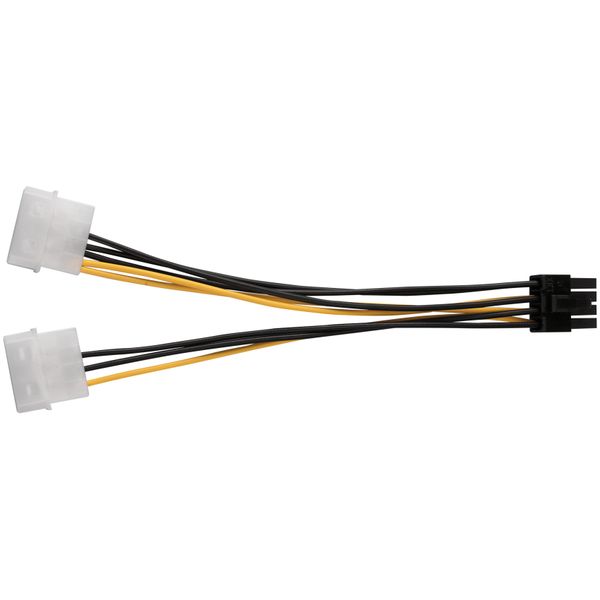 10 Pcs 2 Molex 4 Pin to 8-Pin PCI Converter Cable-Molex Adapter Cord