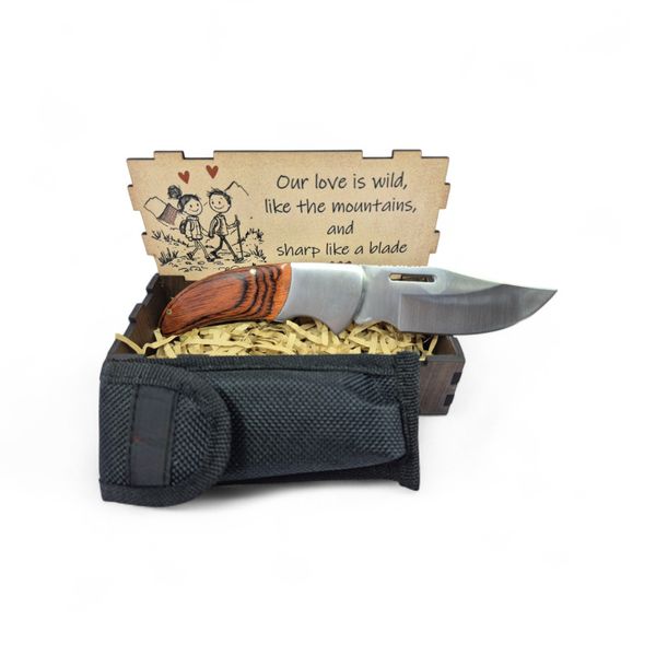 Pocket Knife 0A1-(Our Love is wild like the mountains) Gift Box