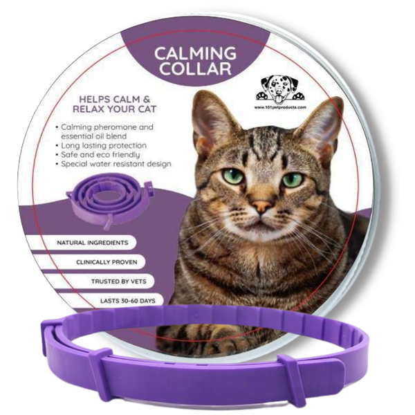 101 Pet Products Calming and Anxiety Collar for Cats - With Pheromones